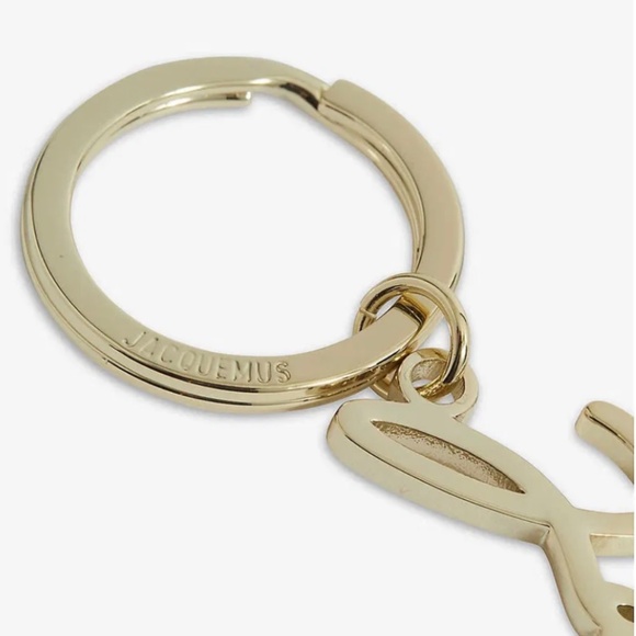 Jacquemus Scroll Logo Gold Keychain - Picture 3 of 5